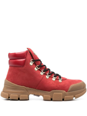 

Logo-plaque 50mm hiking boots, Love Moschino Logo-plaque 50mm hiking boots