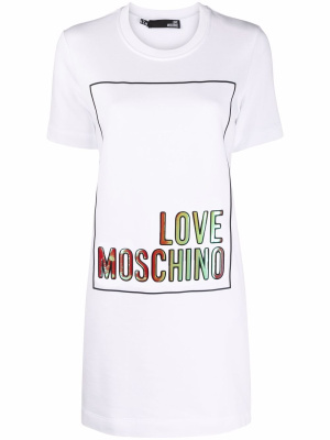 

Logo-print T-shirt dress, Love Moschino Logo-print T-shirt dress