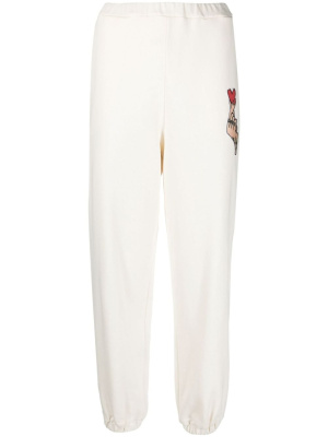 

Elasticated-waist cotton track pants, Love Moschino Elasticated-waist cotton track pants