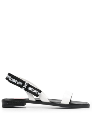 

Square-toe buckle-fastening sandals, Love Moschino Square-toe buckle-fastening sandals