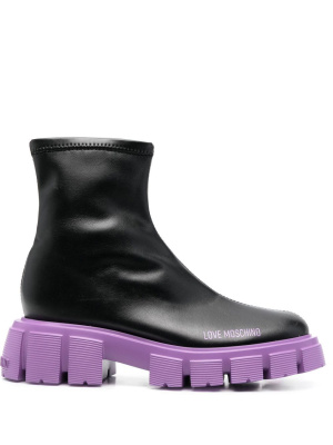 

Lug-sole 50mm ankle boots, Love Moschino Lug-sole 50mm ankle boots