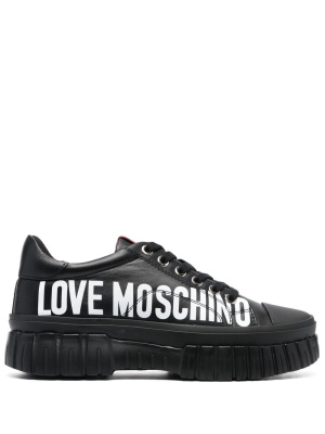 

Logo-print low-top sneakers, Love Moschino Logo-print low-top sneakers