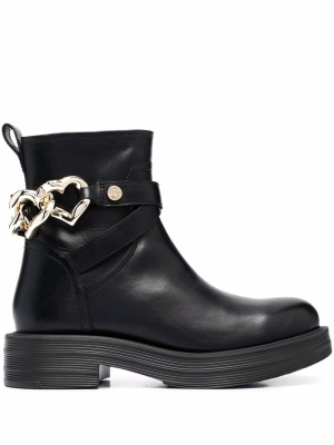 

Heart-charm ankle boots, Love Moschino Heart-charm ankle boots