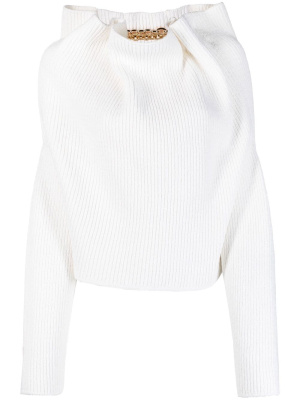 

Draped chain ribbed jumper, Y/Project Draped chain ribbed jumper