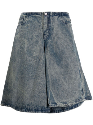 

Washed denim skirt, Y/Project Washed denim skirt