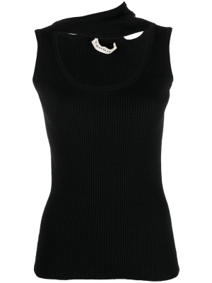 

Ribbed asymmetric tank top, Y/Project Ribbed asymmetric tank top