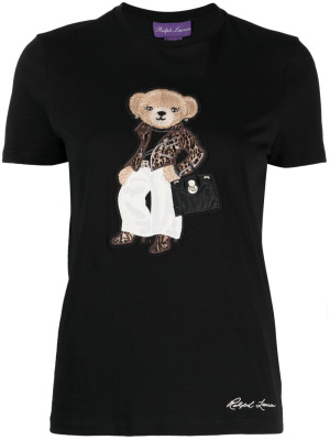 

Teddy Bear-patch cotton T-shirt, Ralph Lauren Collection Teddy Bear-patch cotton T-shirt
