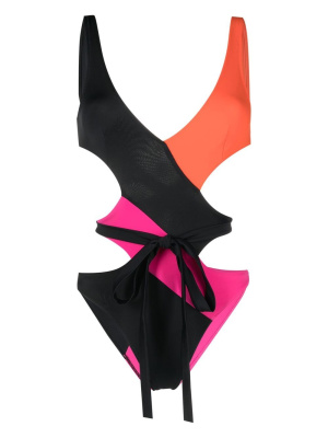 

Colourblock stretchy swimsuit, Agent Provocateur Colourblock stretchy swimsuit