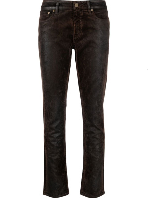 

Mid-rise slim-leg jeans, Ralph Lauren Collection Mid-rise slim-leg jeans