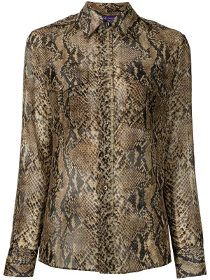 

Snakeskin print shirt, Ralph Lauren Collection Snakeskin print shirt