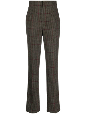 

Alisanne checked tapered-leg trousers, Ralph Lauren Collection Alisanne checked tapered-leg trousers