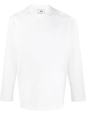 

Logo print long-sleeved T-shirt, Y-3 Logo print long-sleeved T-shirt