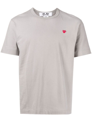 

Logo-patch short-sleeve T-shirt, Comme Des Garçons Play Logo-patch short-sleeve T-shirt