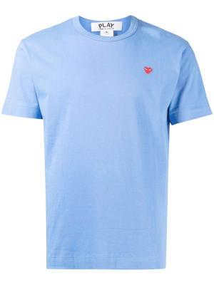 

Short-sleeve logo-patch T-shirt, Comme Des Garçons Play Short-sleeve logo-patch T-shirt
