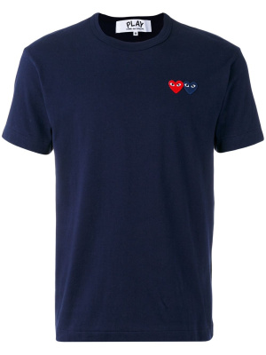 

Embroidered logo T-shirt, Comme Des Garçons Play Embroidered logo T-shirt