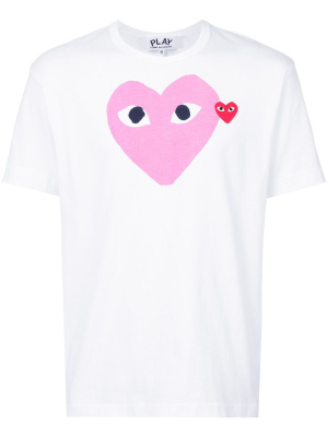 

Heart print T-shirt, Comme Des Garçons Play Heart print T-shirt