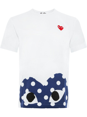 

Logo-print cotton T-shirt, Comme Des Garçons Play Logo-print cotton T-shirt