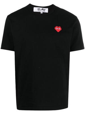 

Logo-patch cotton T-shirt, Comme Des Garçons Play Logo-patch cotton T-shirt