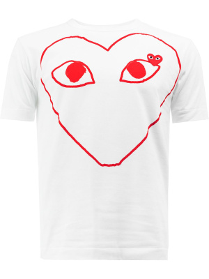 

Logo-print cotton T-shirt, Comme Des Garçons Play Logo-print cotton T-shirt