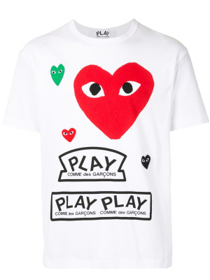 

Logo print T-shirt, Comme Des Garçons Play Logo print T-shirt