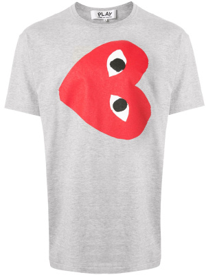 

Sideways heart print T-shirt, Comme Des Garçons Play Sideways heart print T-shirt