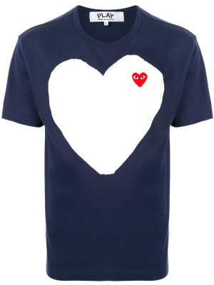 

Logo-print crew neck T-shirt, Comme Des Garçons Play Logo-print crew neck T-shirt