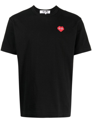 

Logo-patch cotton T-shirt, Comme Des Garçons Play Logo-patch cotton T-shirt