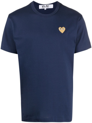

Embroidered heart T-shirt, Comme Des Garçons Play Embroidered heart T-shirt