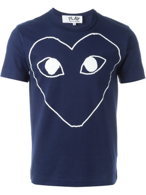 

Heart print T-shirt, Comme Des Garçons Play Heart print T-shirt