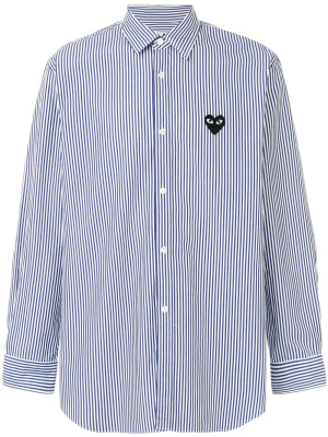

Striped heart logo shirt, Comme Des Garçons Play Striped heart logo shirt