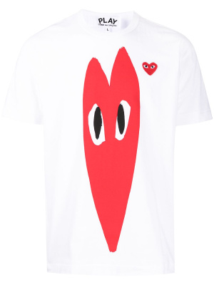 

Heart-print short-sleeved T-shirt, Comme Des Garçons Play Heart-print short-sleeved T-shirt