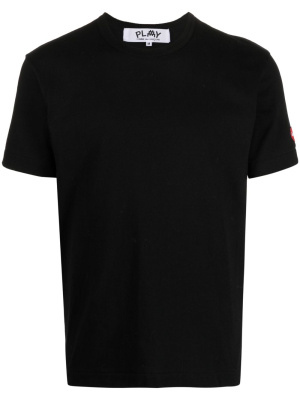 

Logo-patch cotton T-shirt, Comme Des Garçons Play Logo-patch cotton T-shirt