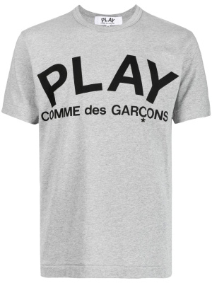 

Logo-print crewneck T-shirt, Comme Des Garçons Play Logo-print crewneck T-shirt