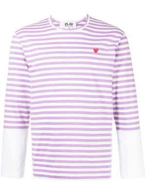 

Long-sleeve striped T-shirt, Comme Des Garçons Play Long-sleeve striped T-shirt