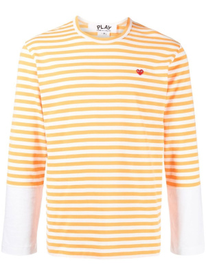 

Long-sleeve striped T-shirt, Comme Des Garçons Play Long-sleeve striped T-shirt