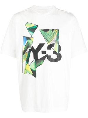 

Logo-print graphic T-shirt, Y-3 Logo-print graphic T-shirt