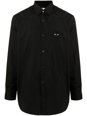 

Heart patch cotton shirt, Comme Des Garçons Play Heart patch cotton shirt