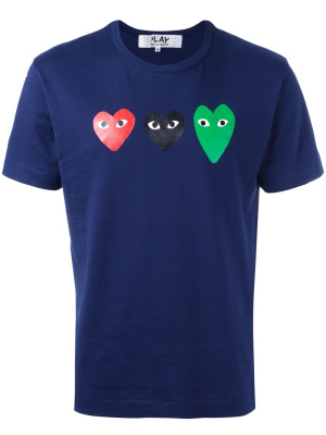 

Heart print T-shirt, Comme Des Garçons Play Heart print T-shirt