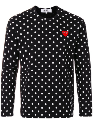 

Polka dot print T-shirt, Comme Des Garçons Play Polka dot print T-shirt