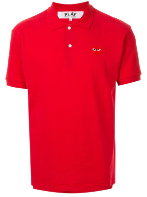 

Embroidered logo polo shirt, Comme Des Garçons Play Embroidered logo polo shirt