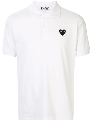

Embroidered logo polo shirt, Comme Des Garçons Play Embroidered logo polo shirt