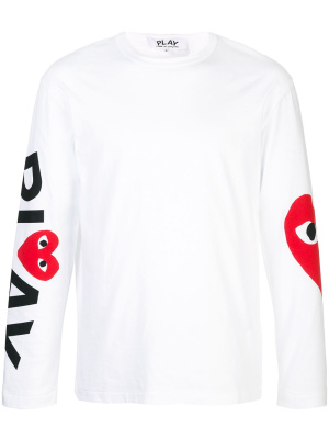 

Almond-eye long-sleeved T-shirt, Comme Des Garçons Play Almond-eye long-sleeved T-shirt