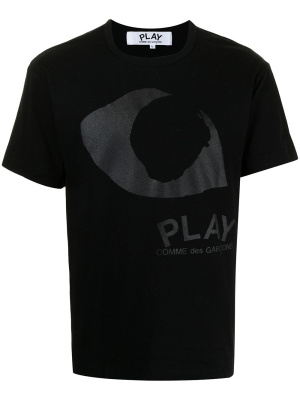

Eye-print cotton T-shirt, Comme Des Garçons Play Eye-print cotton T-shirt