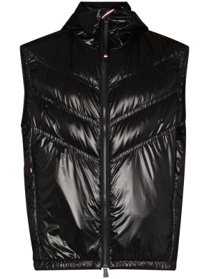 

Chevron-quilted padded gilet, Moncler Grenoble Chevron-quilted padded gilet