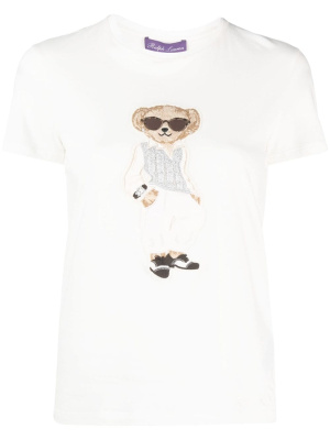 

Teddy Bear-print cotton T-shirt, Ralph Lauren Collection Teddy Bear-print cotton T-shirt
