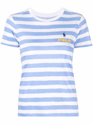 

Stripe pattern logo T-shirt, Polo Ralph Lauren Stripe pattern logo T-shirt