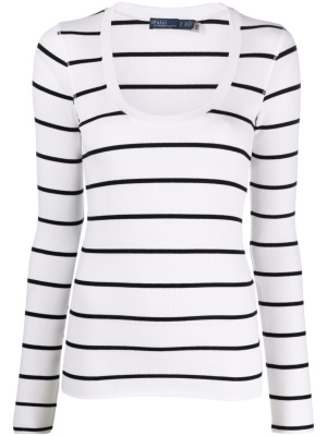 

Striped long-sleeve sweatshirt, Polo Ralph Lauren Striped long-sleeve sweatshirt