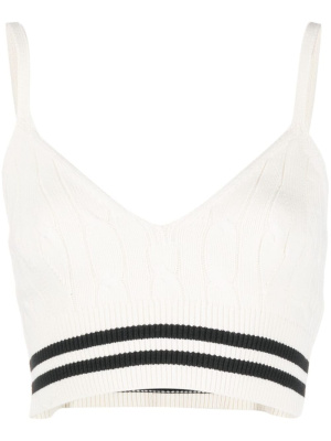 

Criket striped knitted top, Polo Ralph Lauren Criket striped knitted top