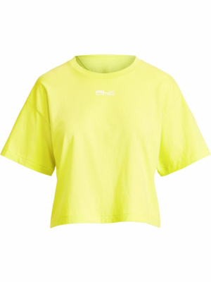

RLX logo print cropped T-shirt, Polo Ralph Lauren RLX logo print cropped T-shirt