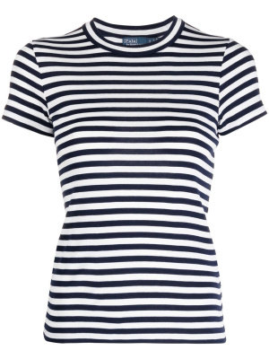

Stripe-print ribbed T-shirt, Polo Ralph Lauren Stripe-print ribbed T-shirt